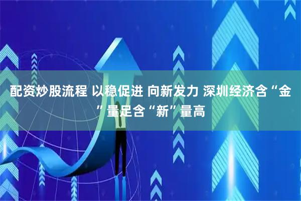 配资炒股流程 以稳促进 向新发力 深圳经济含“金”量足含“新”量高